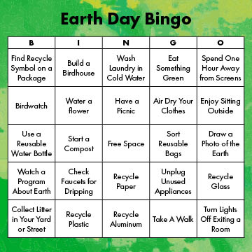 Fcps earth day bingo